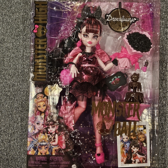 Monster High Draculaura Doll in Monster Ball Party Dress with Accessories